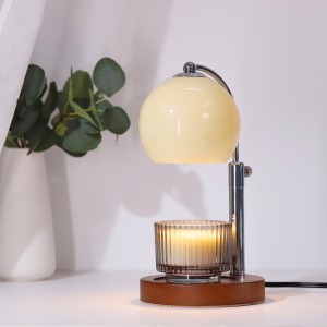 Comerț cu ridicata din fabrică pentru încălzire lumânări lampă design original parfum de acasă arzător de aromă topitor de ceară abajur din sticlă fără flacără