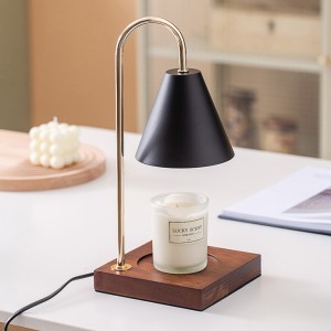 Elektrický štýl Wood class moderná lampa na sviečku domáca dekorácia vôňa aróma horák s halogénovou žiarovkou GU10 tavič vosku bezdymové tavenie