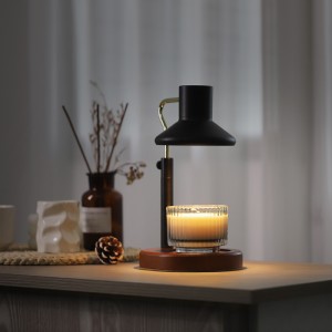 لامپ گرمکن شمع مدرن به سبک کلاس چوب الکتریک عطر مشعل خانه دکور خانه با ذوب موم لامپ هالوژن GU10 بدون دود