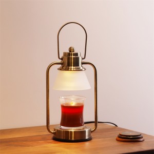Мини-электрический фонарь для подогрева свечей со стеклянным абажуром