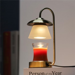 Factory made hot-sale Glass Fragrant Table Light Retro Lamp Electric Candle Warmer Lamp