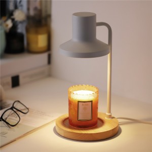 Потоплена светилка за електрична свеќа од нордиска гума од дрво