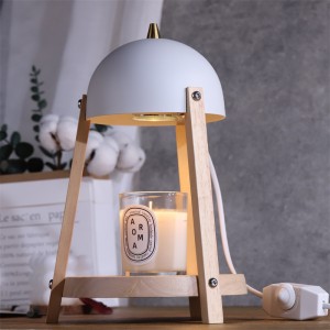 Lampă pentru încălzirea lumânărilor din lemn din cauciuc natural