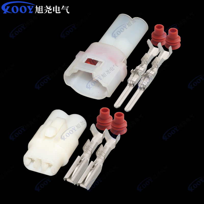 Factory direct white 2-hole DJ7021-2-11-21 car connector