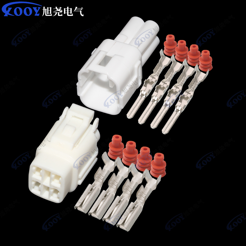 Factory direct white 4 hole 7043-2-11-21 car connector