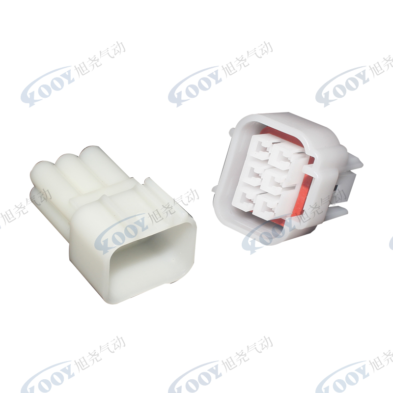 Factory direct white 6-hole DJ7061Y-2.3-11-21 car connector