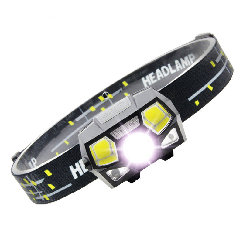 6 Modes Motion Sensor Cob XPE Led Headlamp With Built-in Battery Type-C Rechargeable Head Lamp Work Light With 230 Wide Beam Featured Image