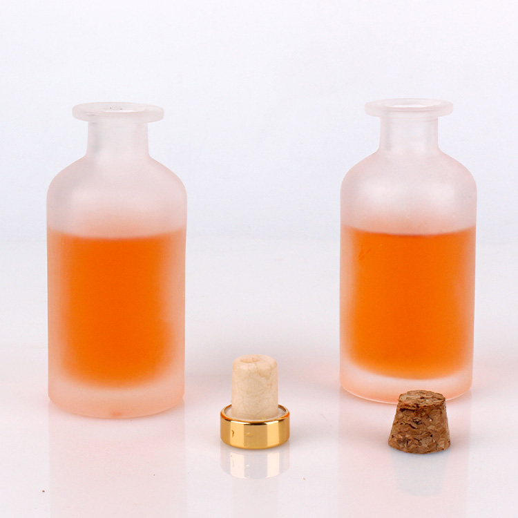 Wholesale100ml entleeren mit Kork mattierte Reagenzes Glasflasche