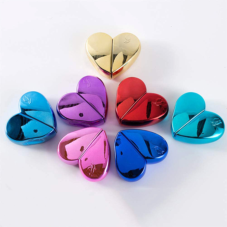 Fancy Portable Pocket Empty 25ml Heart Shaped Glass Perfume Bottles with Spray Refillable Empty Perfume Atomizer for Women