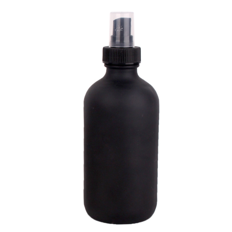 250ml 1oz factory supply black boston glass bottles with dropper for essential oil Featured Image