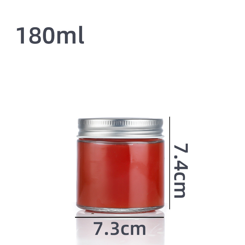 50ml 180ml 380ml 480ml Dacetedd Round Glass Storage Spice Jar with