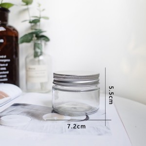 Manufacturer Empty Luxury 8oz 250ml Amber Candle Glass Jar with Aluminum Lid for scented candle making