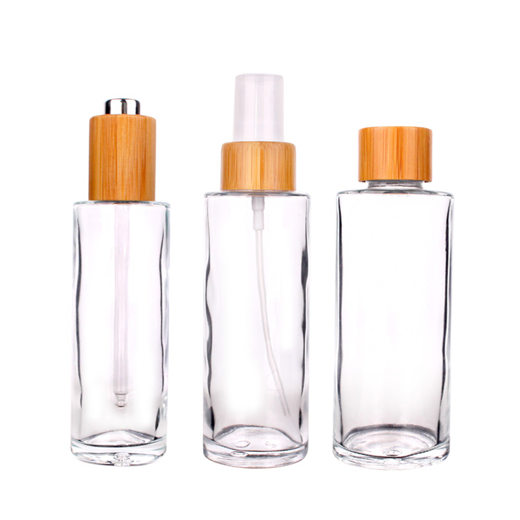 50ml 85ml 105ml 130ml cosmetic glass bottle essential oil bottle with dropper