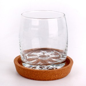 Vente en gros 200ml nouvelle tasse en verre à thé d'eau de cristal droit façonné