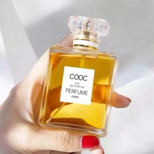 luxury perfume bottle 30ml 50ml 100ml Clear Glass Perfume Bottle Square Spray Bottle