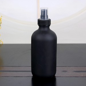 250ml 1oz factory supply black boston glass bottles with dropper for essential oil