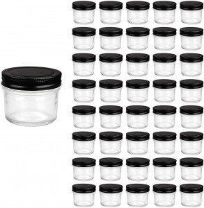 4oz 120ml small wide mouth mason jars glass canning jar with metal lid