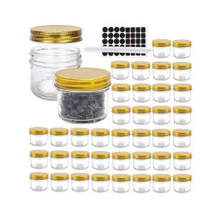 4oz Glass Mason jars With metal Lids for jam jelly honey DIY candy cookies