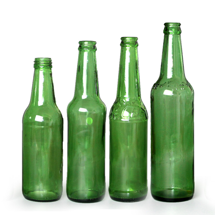 300ml 350ml 500ml colored liquor juice beer beverage glass bottles with crown cap