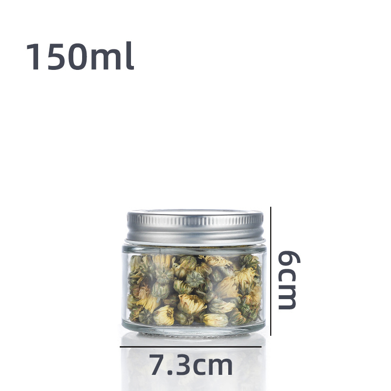 180ml Straight Sided Glass Jars With Lids