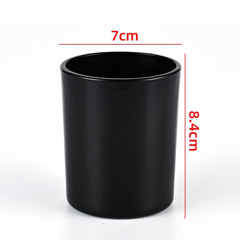 Hot Sale 200ml 300ml Matte Frosted Glass Candle Jar With Wooden