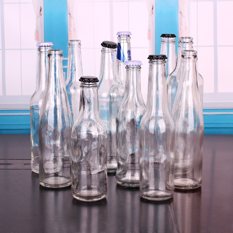 empty clear 500ml glass bottles for beer