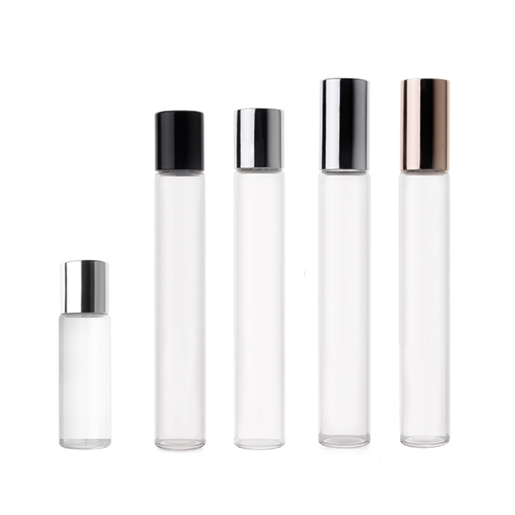 3ml 8ml 10ml empty Essential Oil Roller glass Bottles with cap Featured Image