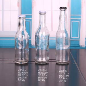 empty clear 500ml glass bottles for beer