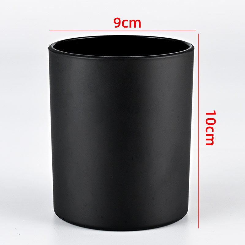 Matte Black And White Frosted Glass Candle Jars Wholesale Jars With Wooden  Cork Lids And Box Ideal For Candle Jars Wholesale Making 9x10cm From  Chaplin, $7.29