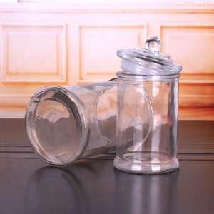 11oz empty candle glass jar with glass lid sealed