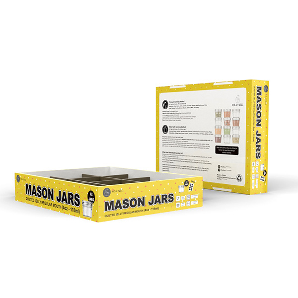 Mason jar packaging box design