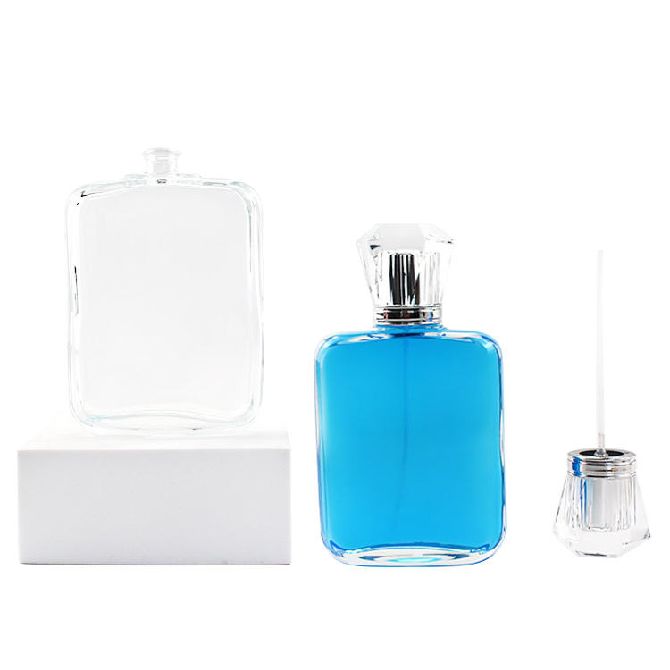 New Design Made Empty Rectangle Clear Perfume Bottle Empty 30ml