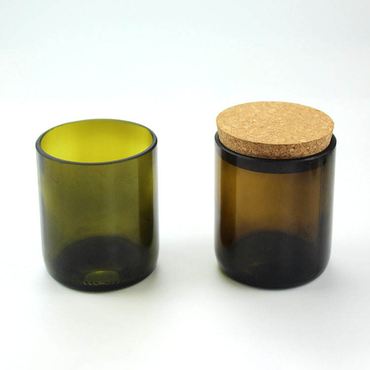 Eco Friendly Matte Empty 10oz 12oz Unique Luxury Round Glass Candle  Container - China Candle Jar and Candle Bottle price