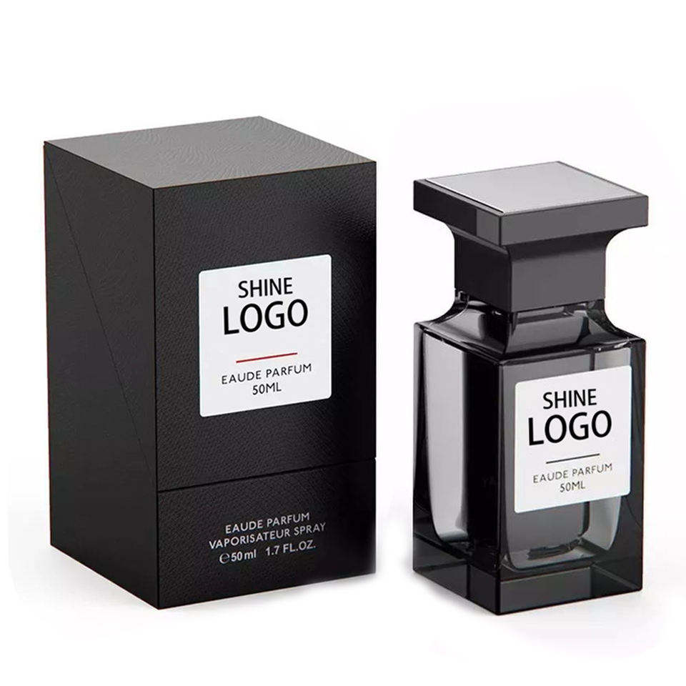 Luxury 30ml 50ml 100ml black Square Perfume Spray bottles refillable Featured Image