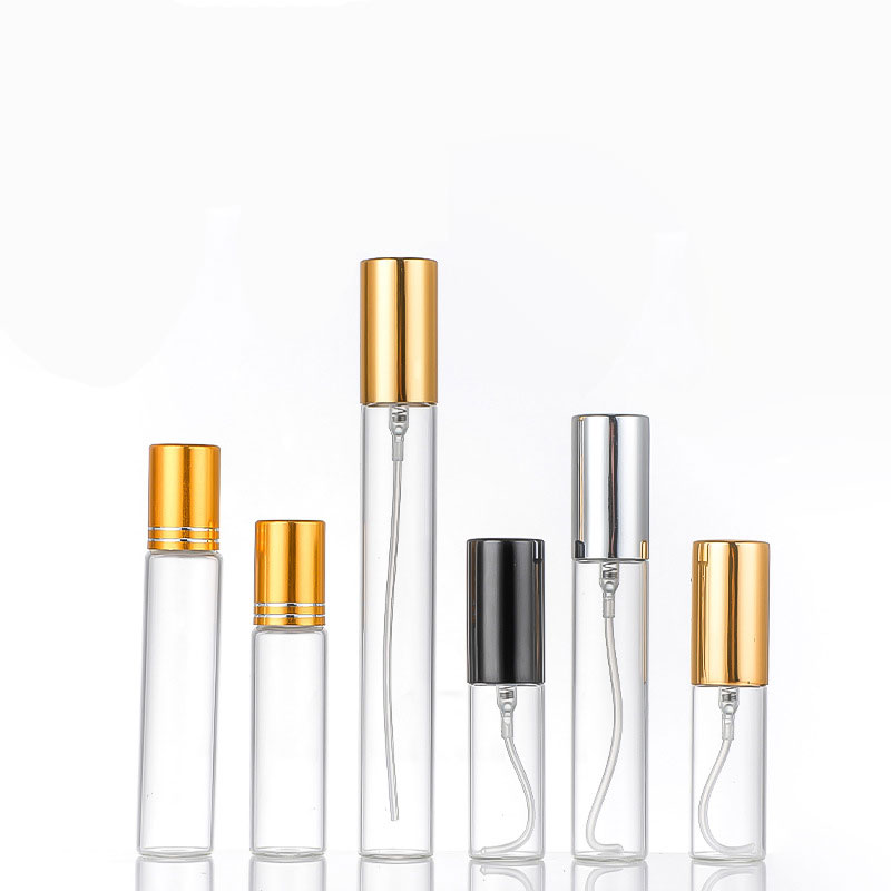 high quality 5ml 8ml 10ml 15ml mini clear perfume glass bottle spray bottles with sprayer