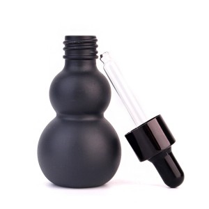 30ml Matte surface skincare body oil glass bottle with screw cap
