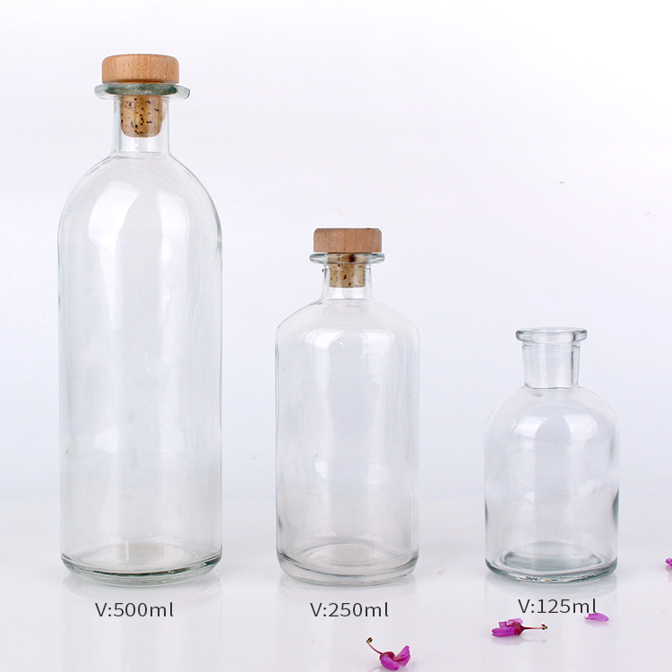 500ml In-stock Laboratory nggunakake kaca botol botol kimia Reagent