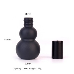 10ml 20ml Matte surface skincare body oil glass bottle with screw cap