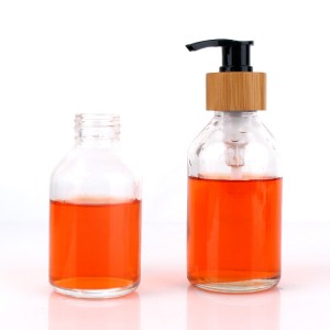 High quality Clear Liquid Soap Dispenser Glass bottle with Pump