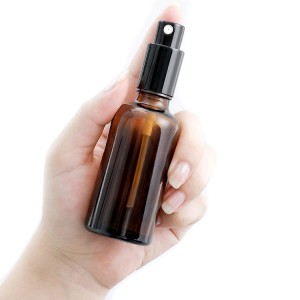 10ml 15ml 20ml 30ml 50ml round amber perfume glass essential oil spray bottle