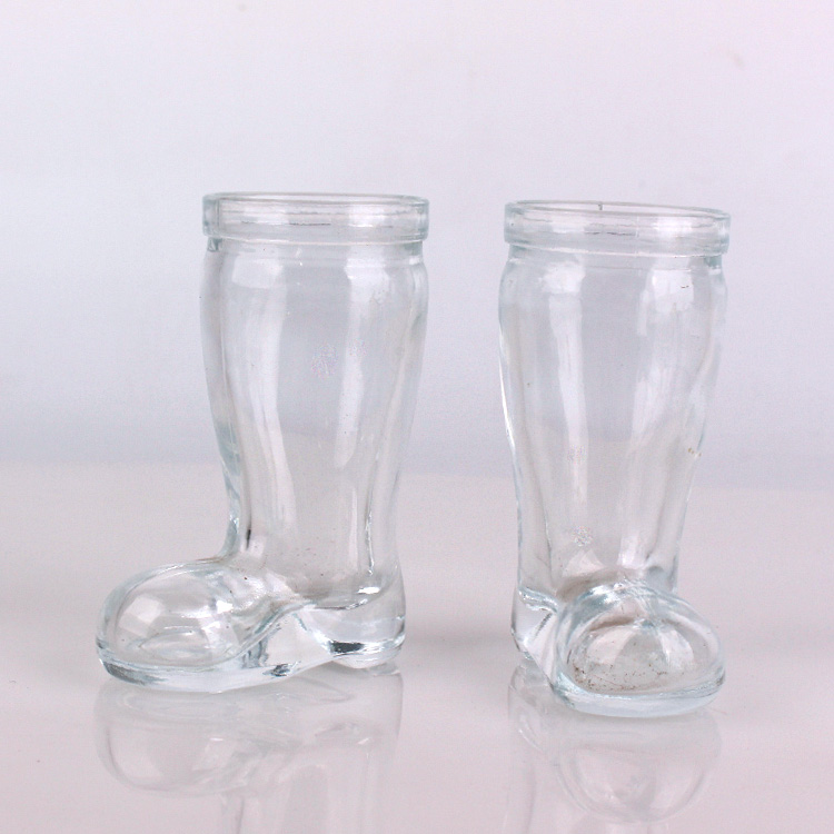 40ml 60ml Boot shaped glass drinking cup wholesale Featured Image