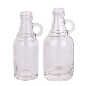 Mini empty 30ml 50ml beverage wine liquor Vodka glass bottle with screw lid