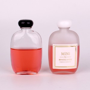 110ml 250ml frosted glass beer bottle wine juice bottle with black lid