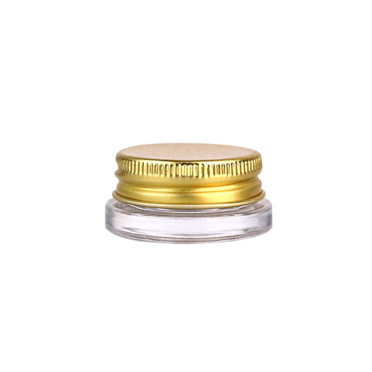 7ml eye cream glass jar for cosmetic with screw aluminum lid