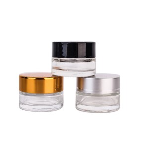 10ml round clear glass cosmetic cream jar for eye cream