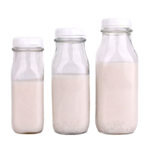 glas melk fles