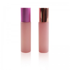 10ml pink essential oil glass roll on bottle perfume roller bottle