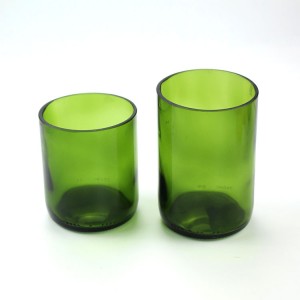 300ml 350ml 10oz 12oz amber dark green glass candle vessel with cork