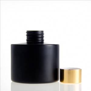 100ml matt black round oil reed diffuser bottle