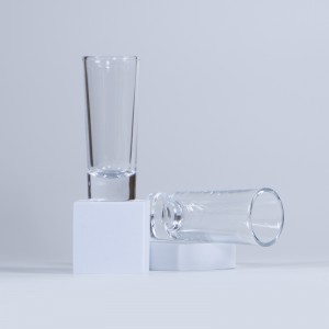 Clear empty mini glass candle holder jar